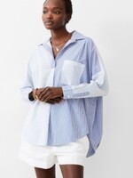 French Connection Stripe Shirting Popover Shirt