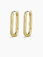 Gorjana Zoey Shimmer Hoops Gold