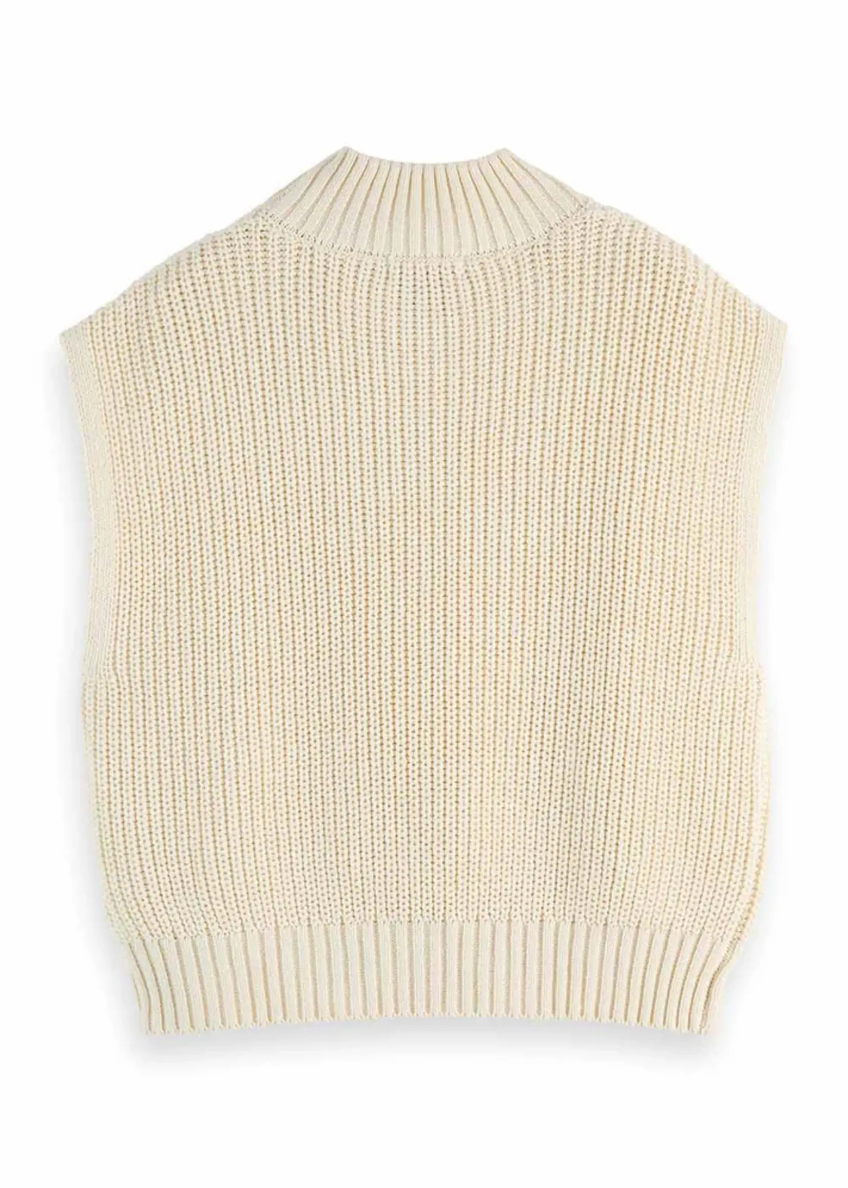 Scotch & Soda Scotch & Soda Cable Stitch Funnel Neck Vest