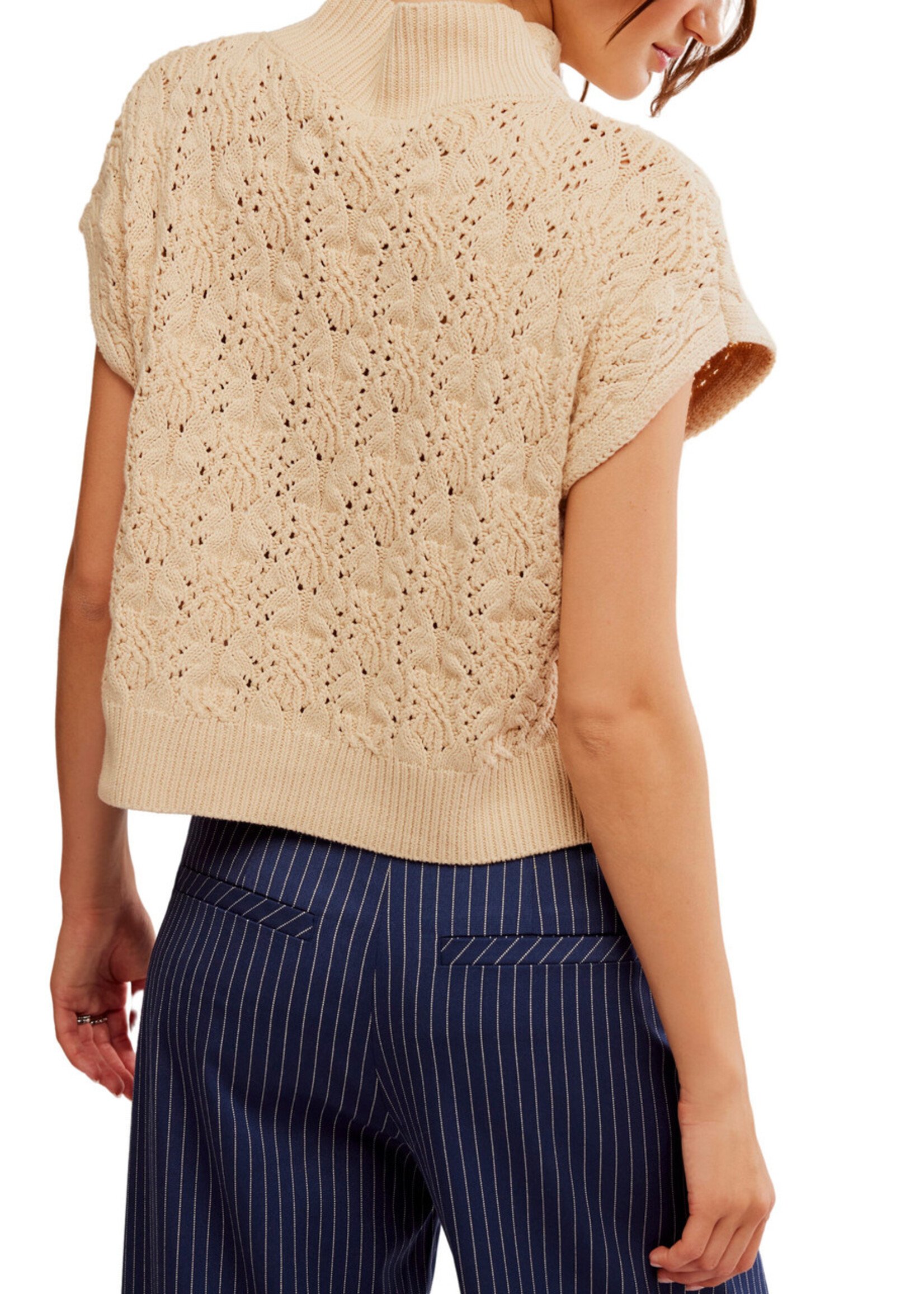 Free People Free People Vickie Mock Neck Sweater