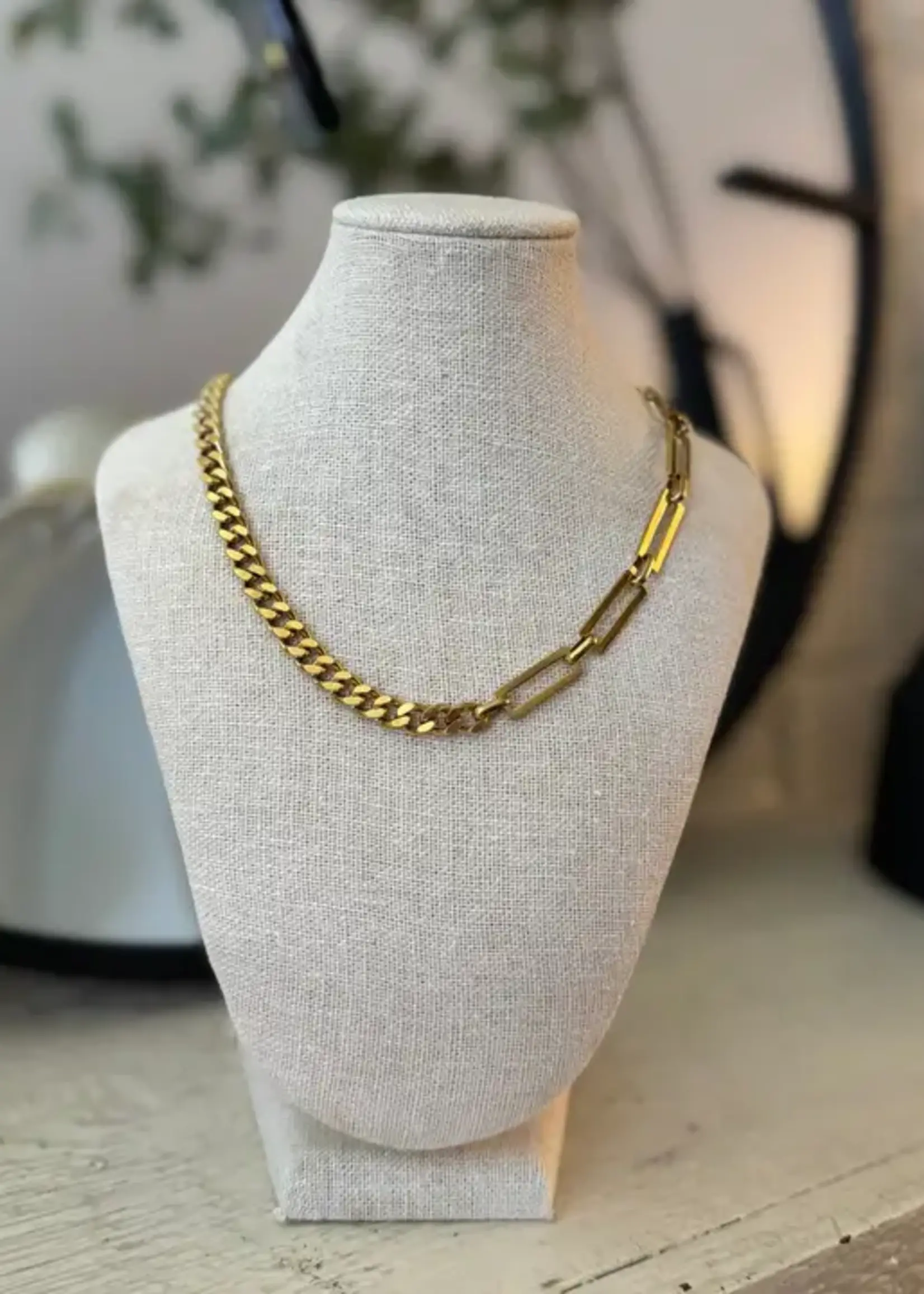 Golden Hour Studio Golden Hour Studio Mixed Up Chain 4” Necklace