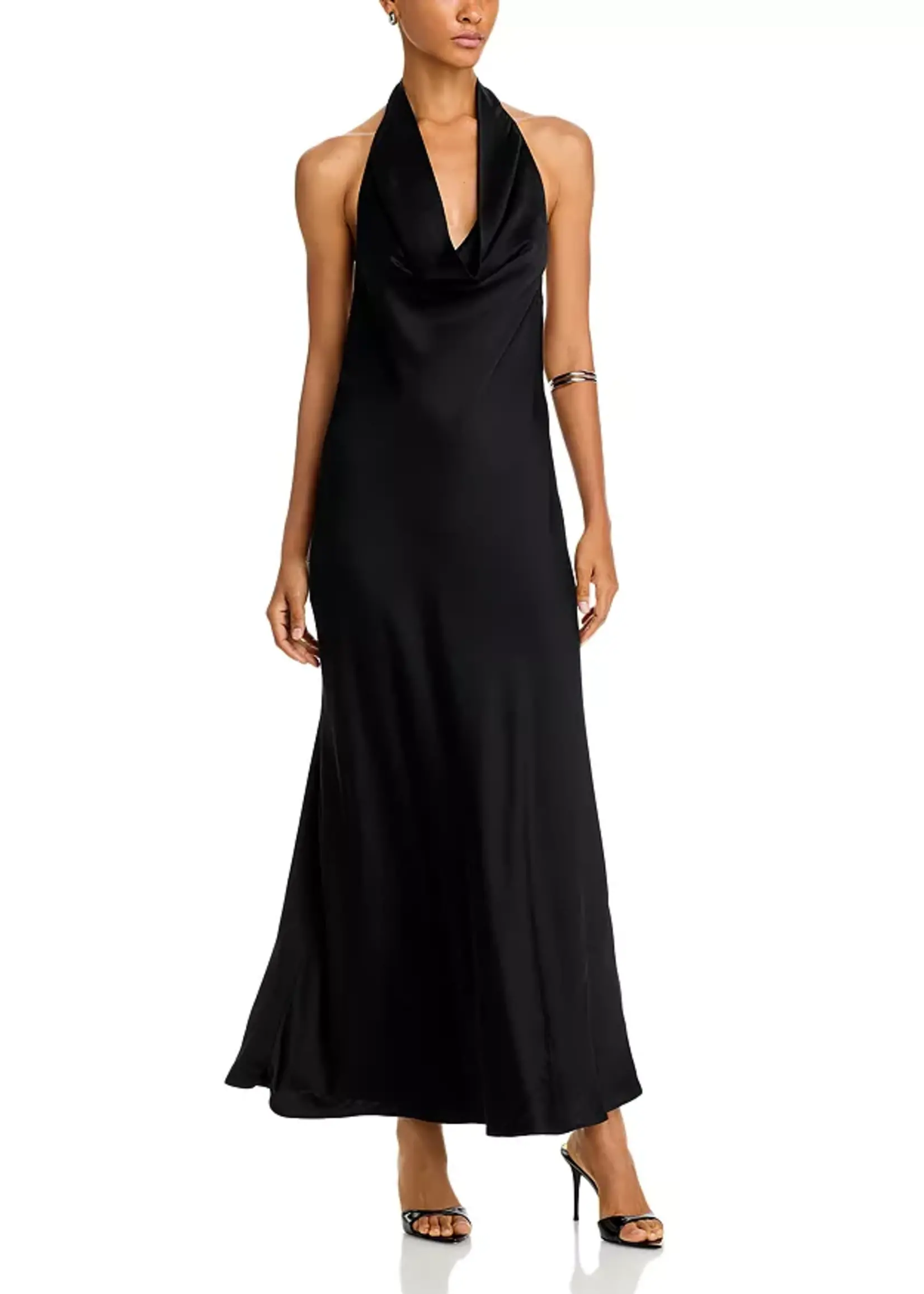 French Connection French Connection Ennis Satin Halter Dress