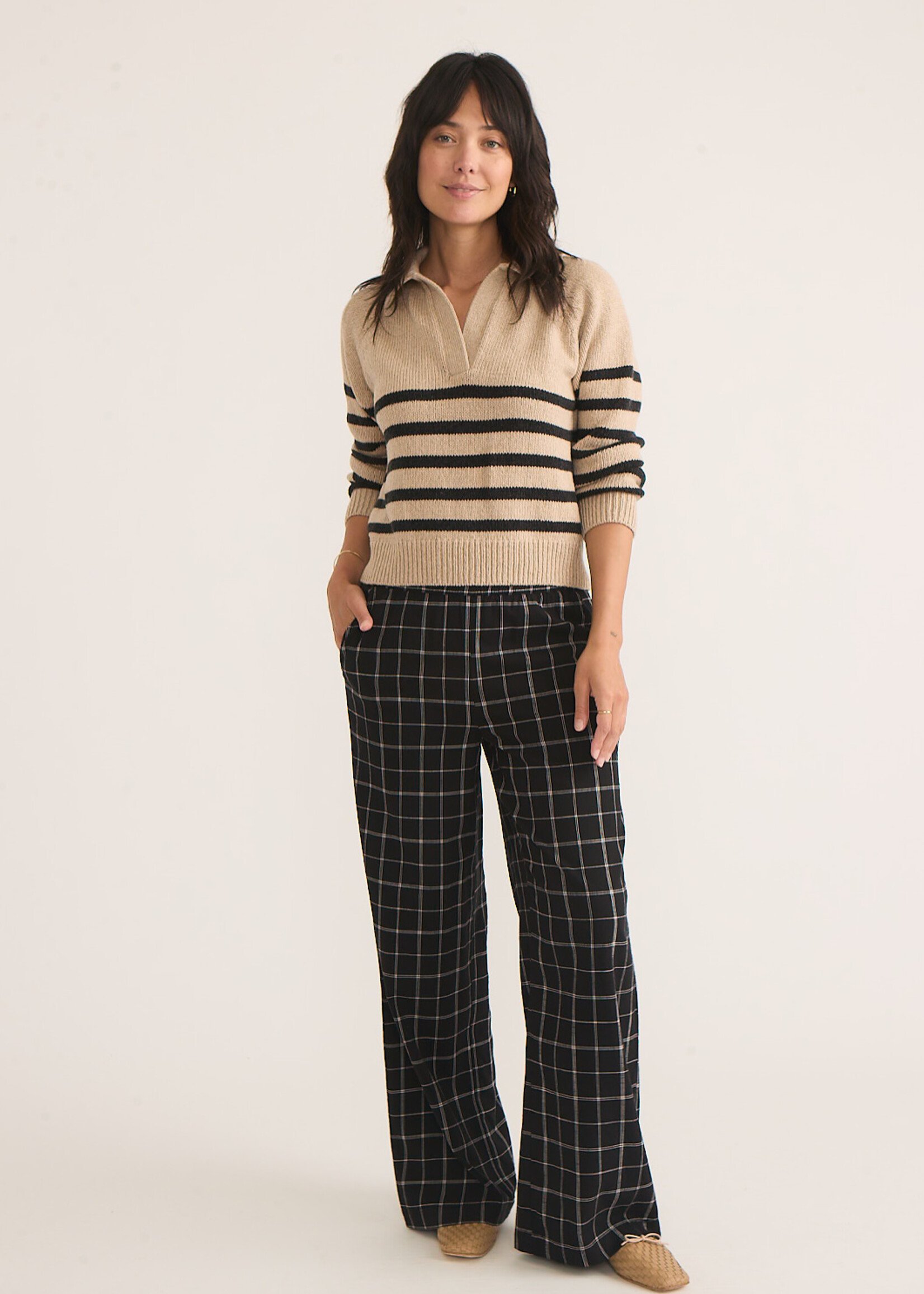 Marine Layer Claire Relaxed Sweater Polo