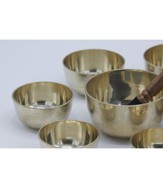 EUSENSES EUSENSES SINGING BOWL SET OF 7 WITH STICK & CUSHIONS