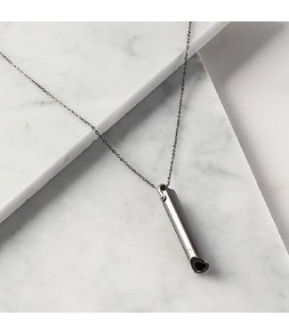 KOMUSO SHIFT PENDANT & CHAIN - MATTE SLATE