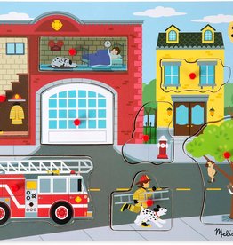 MELISSA & DOUG Around the Fire Station Sound Puzzle