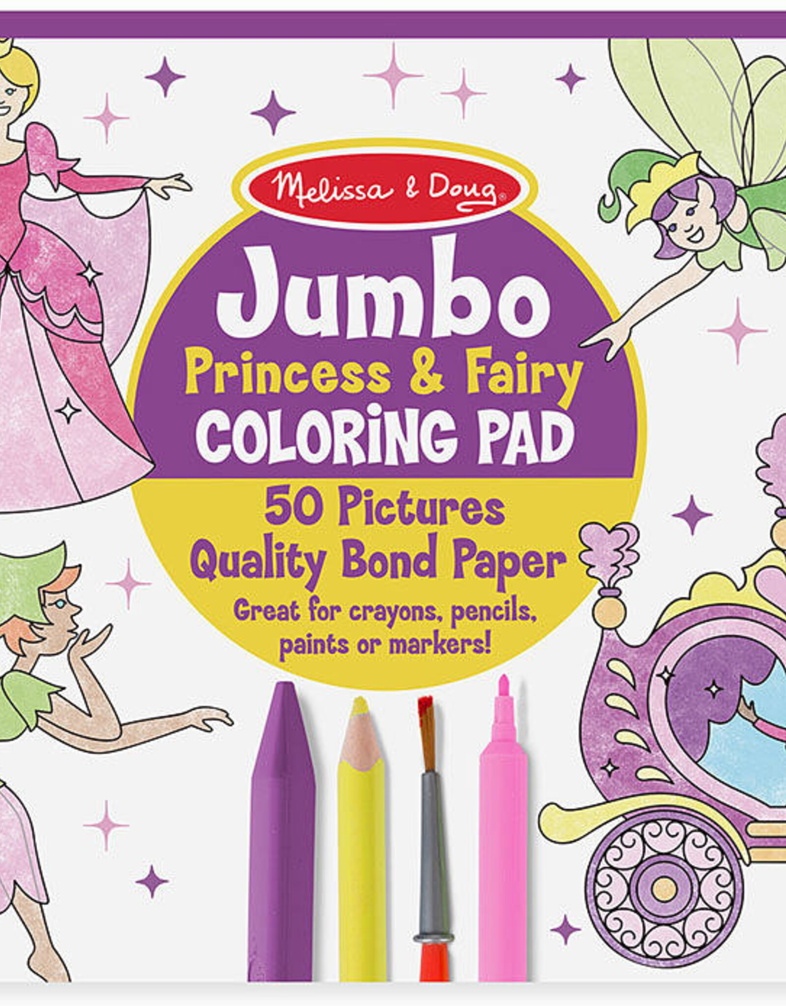 MELISSA & DOUG PRINCESS JUMBO COLORING PAD