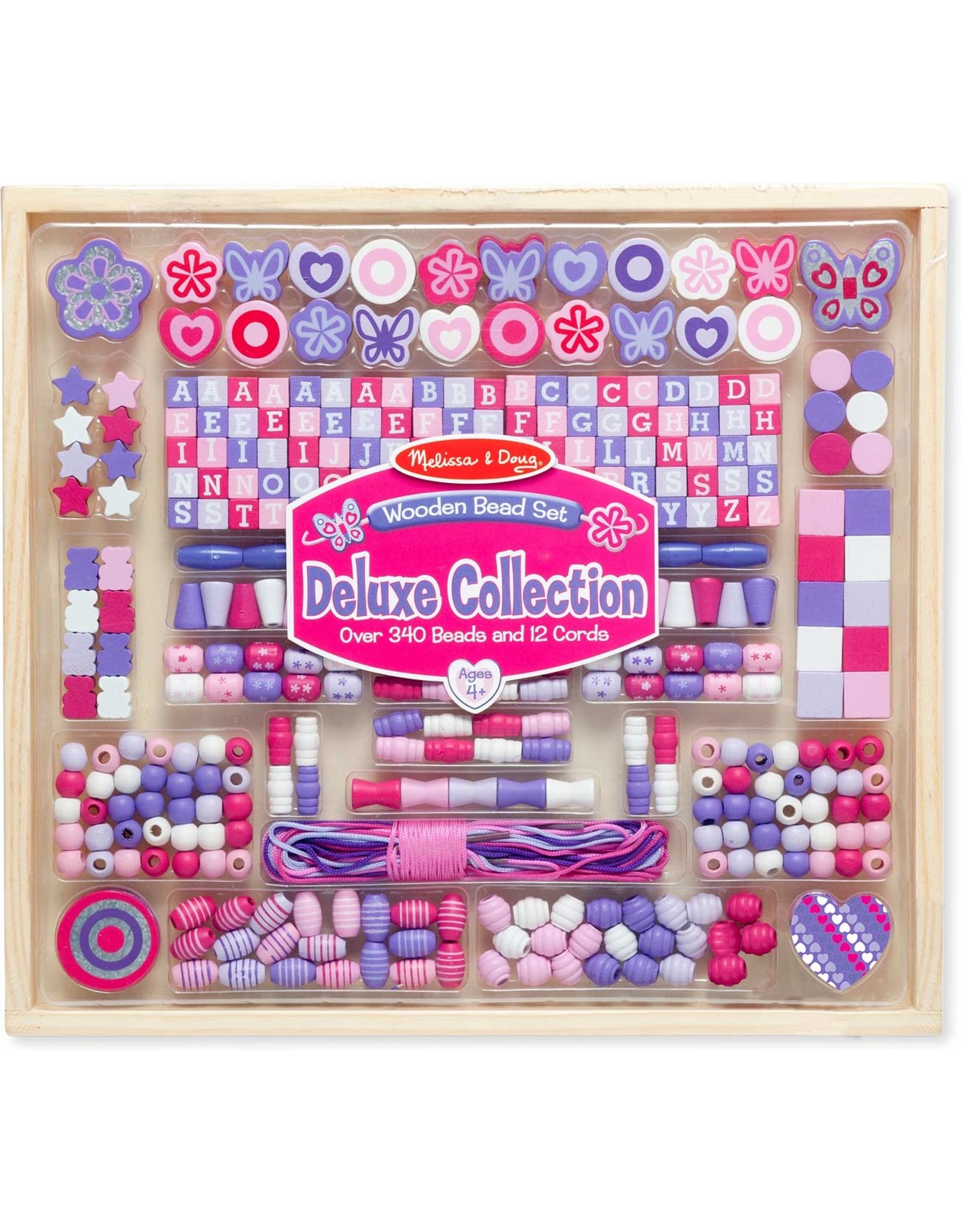 MELISSA & DOUG Deluxe Collection - Wooden Bead Set
