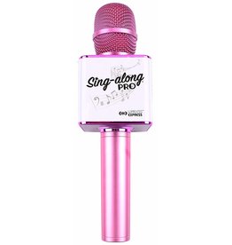 wireless Express Sing A long Pro Karaoke Bluetooth Microphone  Pink