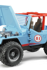 BRUDER TOYS AMERICA INC Jeep Cross Country racer blue with driver