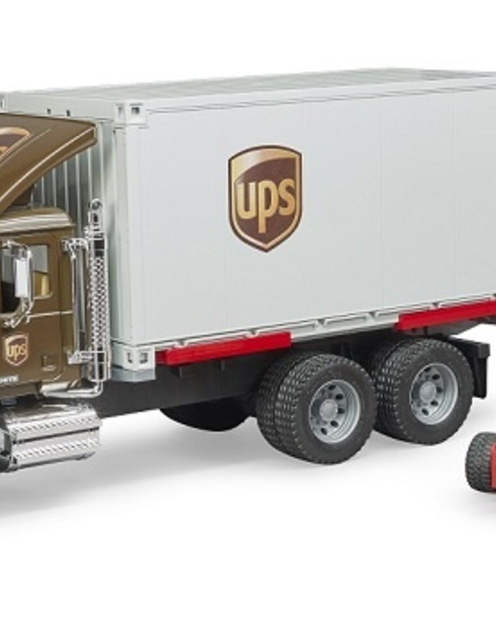 BRUDER TOYS AMERICA INC MACK Granite UPS logistics Truck + Forklift