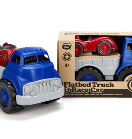 GREEN TOYS Flatbed w/ Red Race Car