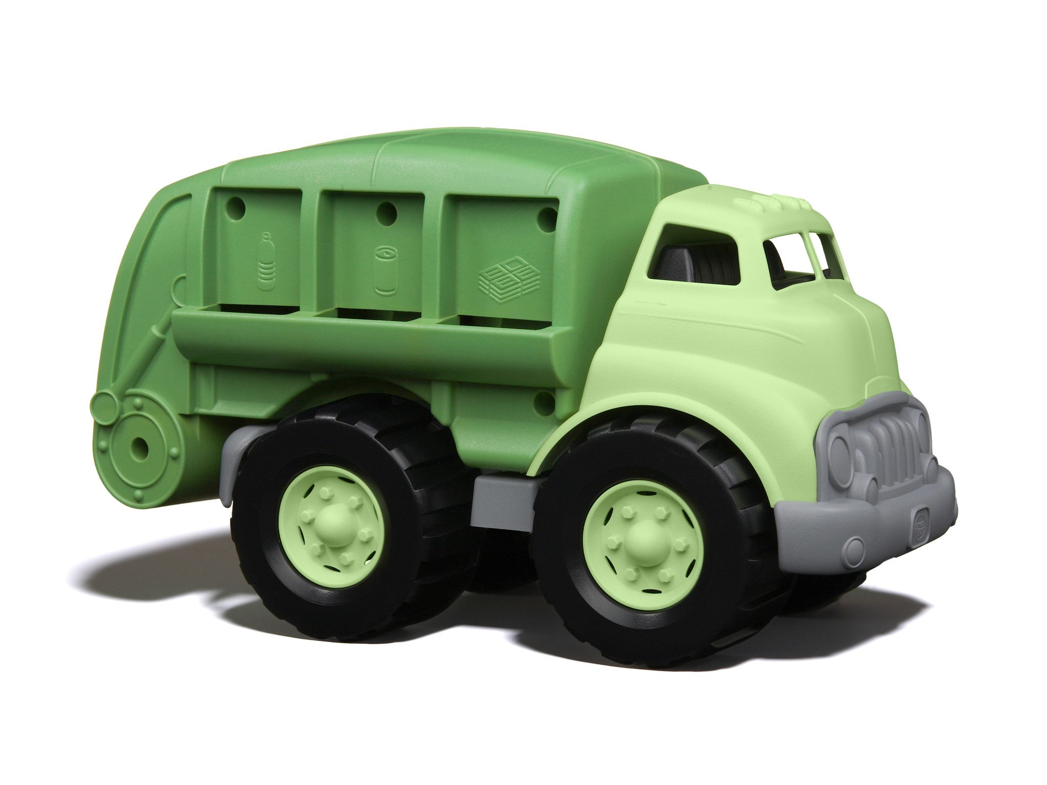 Green toys. Зеленый грузовик для детей.