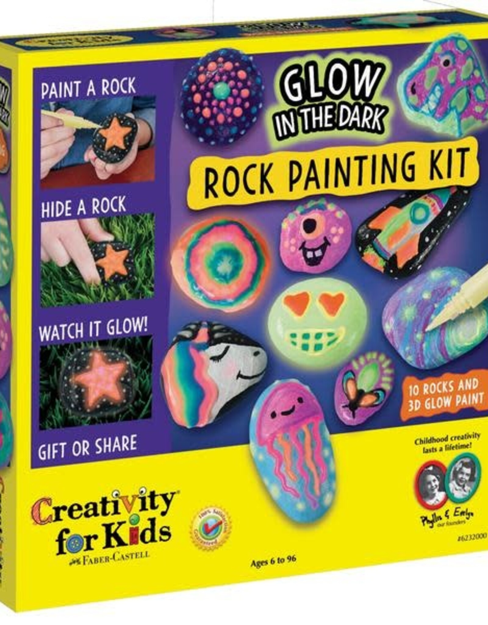 Faber Castell Glow in the Dark Rock Painting Kit