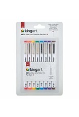 8 PC Inkline Fine Line Color Ink Pen Set Mixed