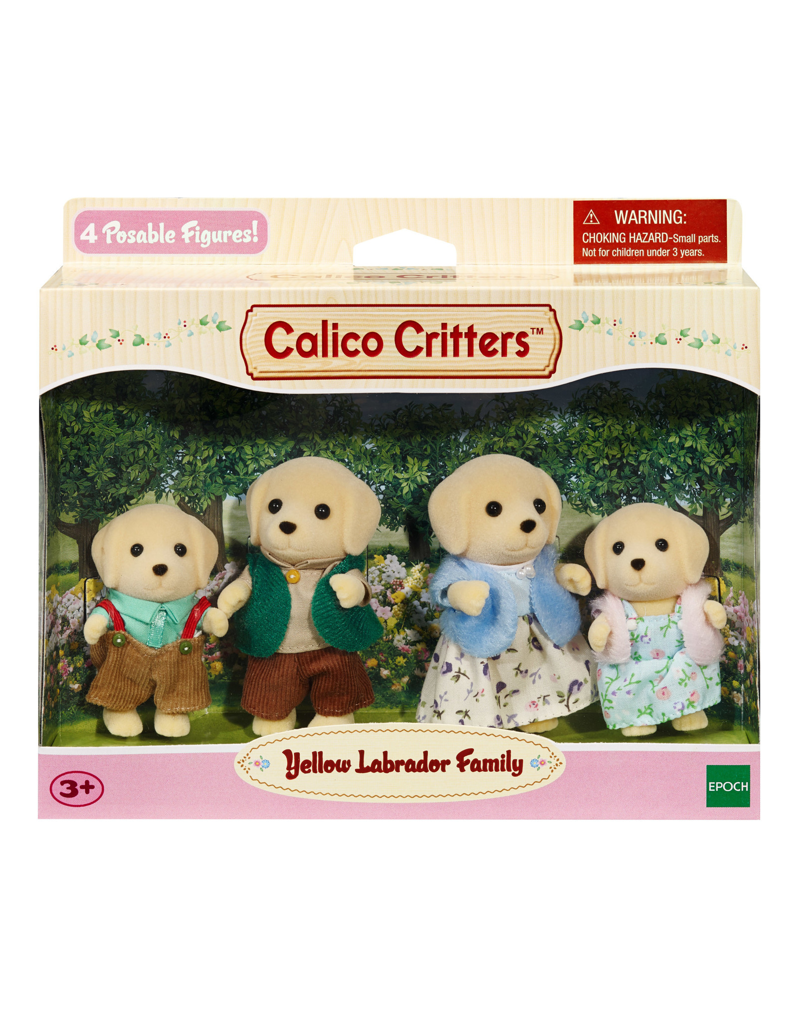 calico critters yellow lab family