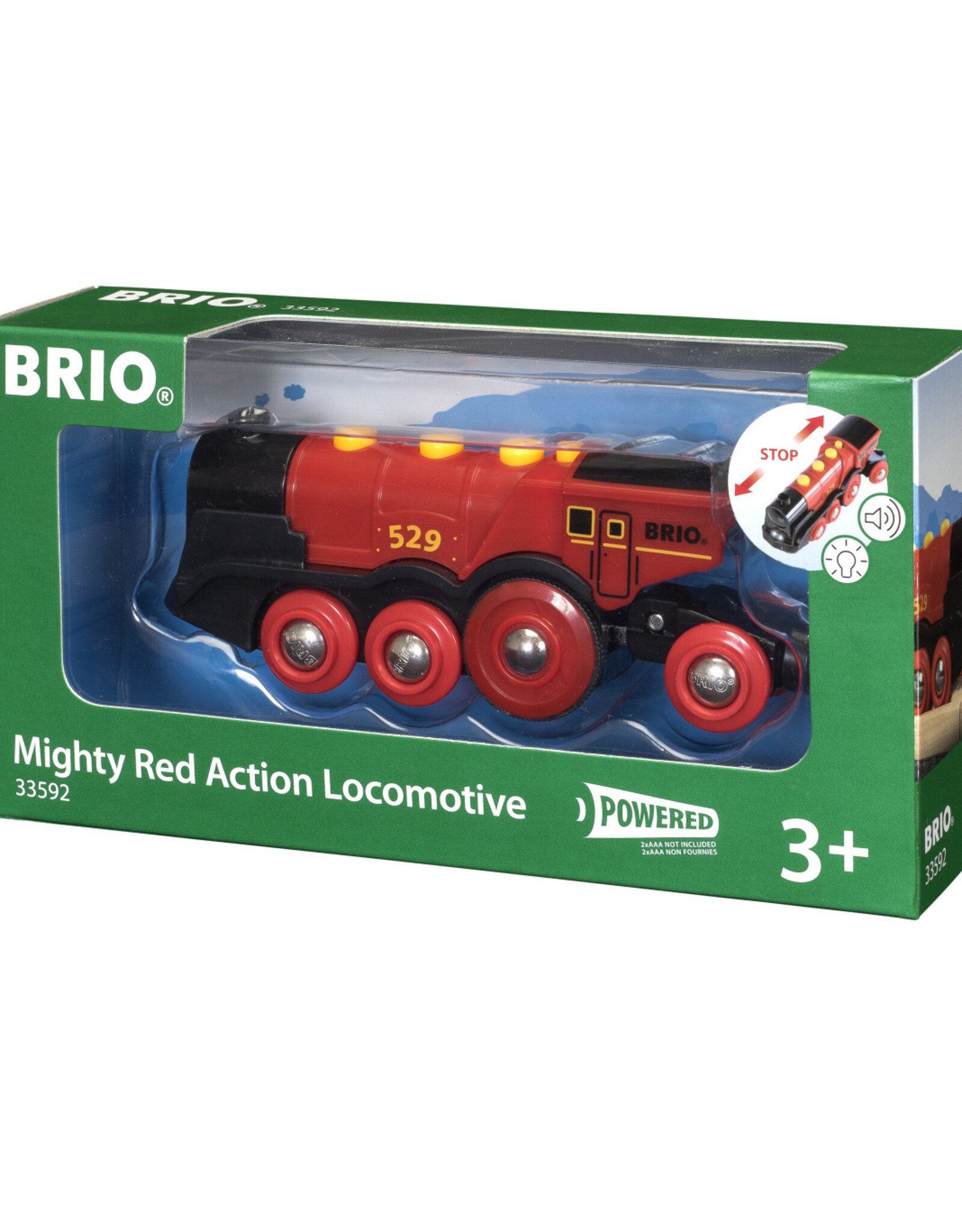 BRIO CORP Mighty Red Action Locomotive