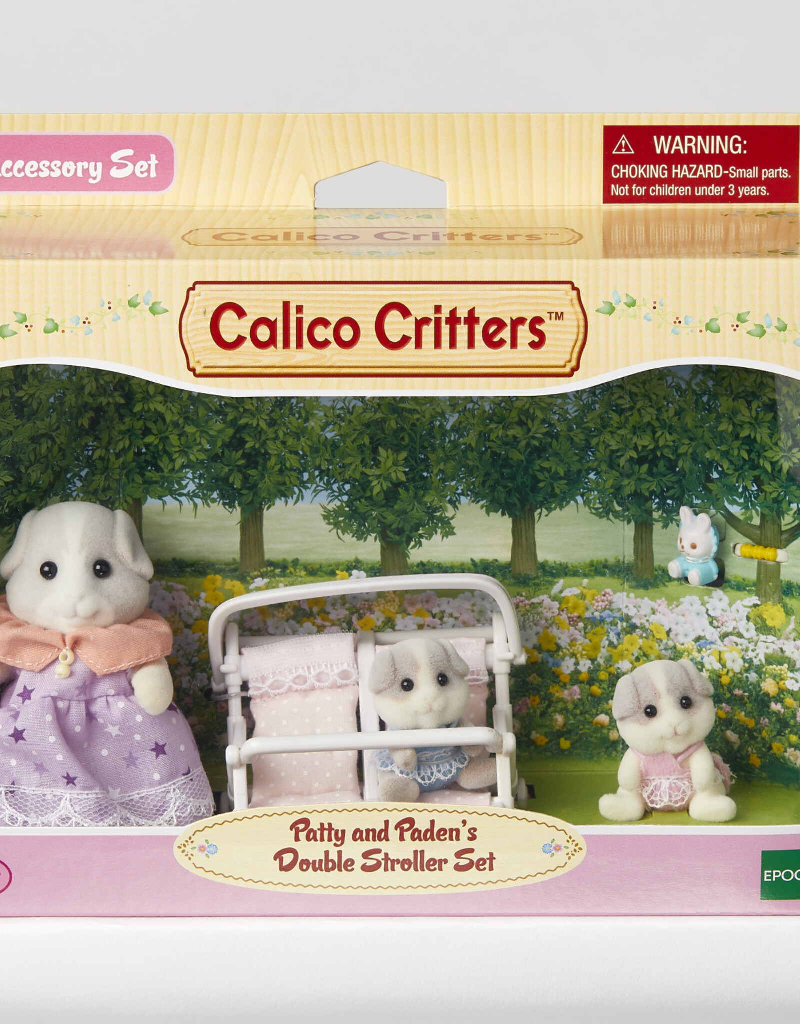 Calico Critters DOUBLE STROLLER SET