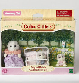 Calico Critters DOUBLE STROLLER SET