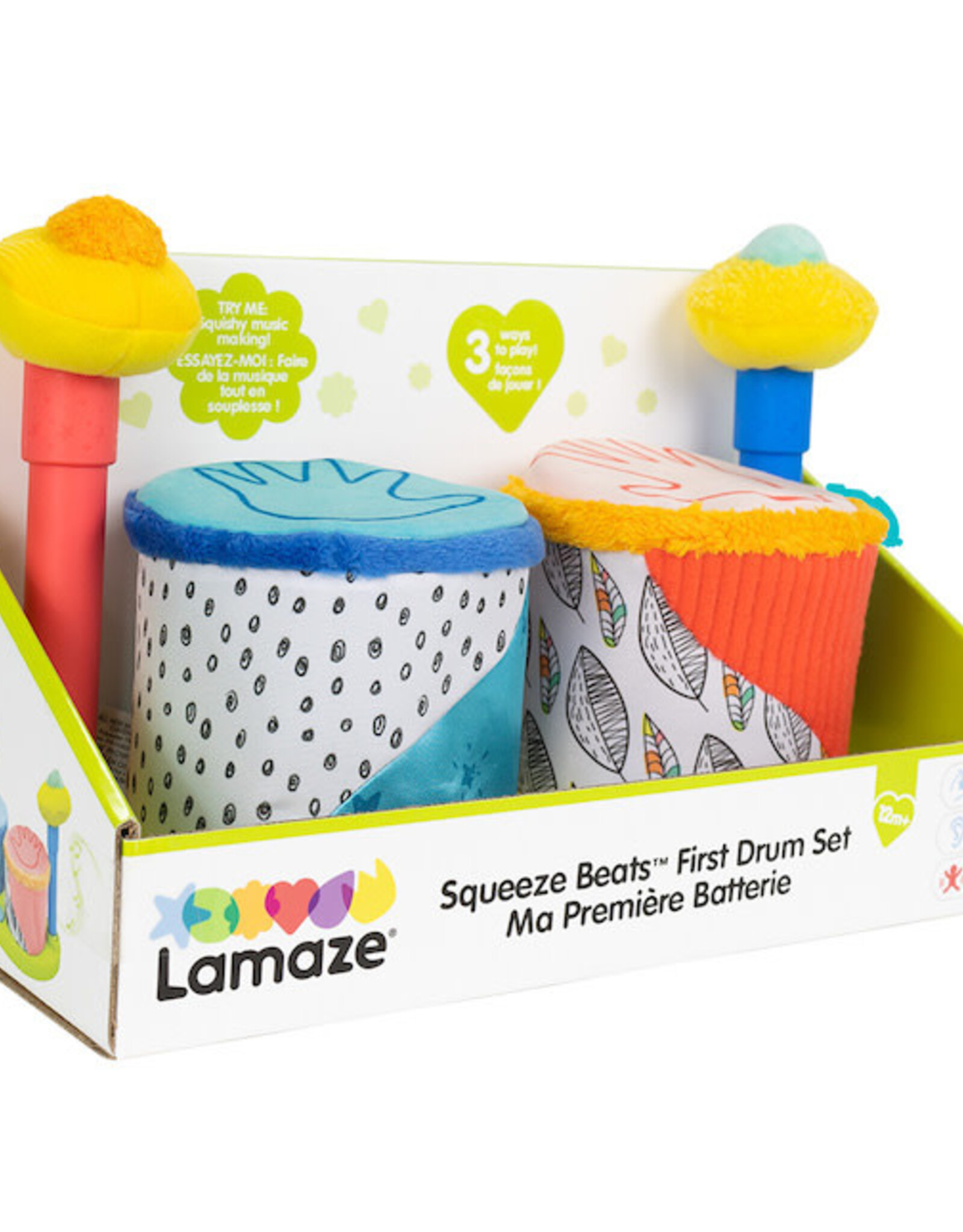 Fat Brain Toy Co. Lamaze Squeeze Beats First Drum Set