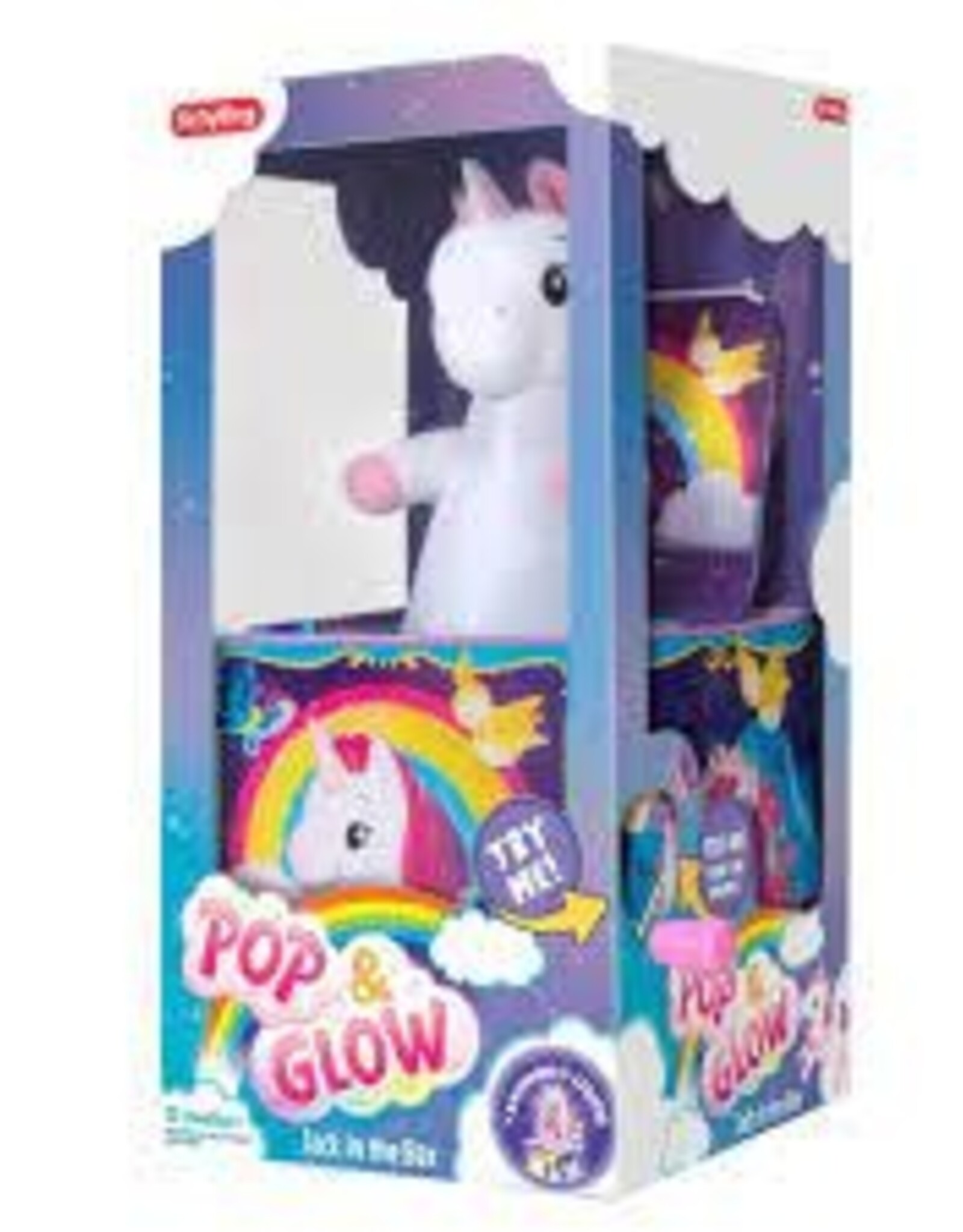 SCHYLLING Pop & Glow Unicorn Jack In the Box