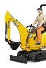 BRUDER TOYS AMERICA INC JCB Micro excavator 8010 CTS and Construction worker