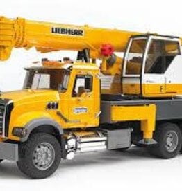 BRUDER TOYS AMERICA INC MACK Granite Liebherr Crane truck