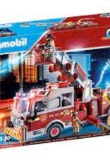 PLAYMOBIL U.S.A. Rescue Vehicles: Fire Engine with Tower Ladder