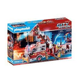 PLAYMOBIL U.S.A. Rescue Vehicles: Fire Engine with Tower Ladder