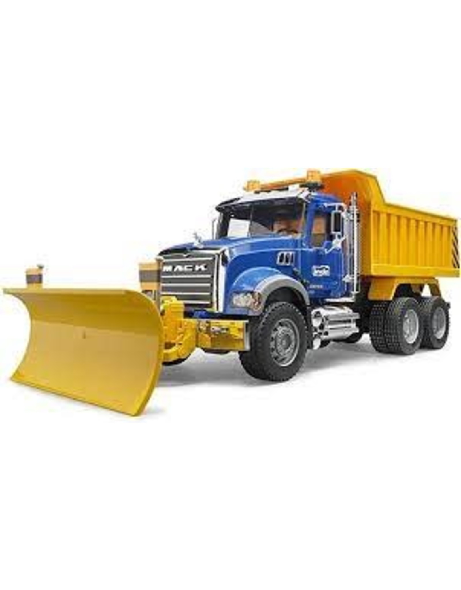 BRUDER TOYS AMERICA INC MACK Granite Dump Truck with Snow Plow Blade