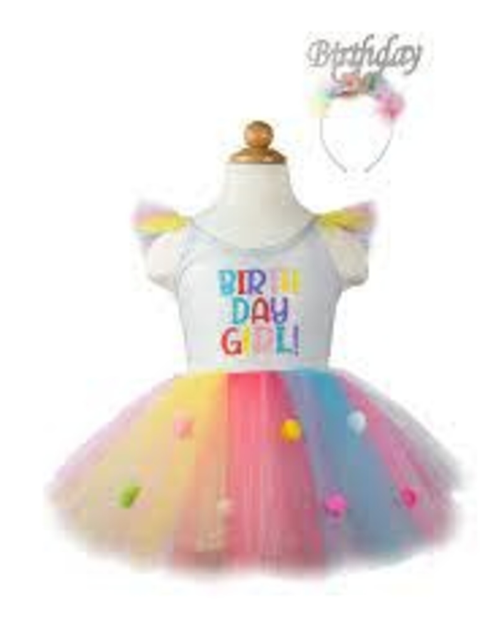 Great Pretenders Birthday Girl Dress/HB, Multi, 3