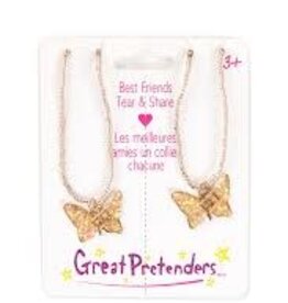 Great Pretenders BFF Butterfly Share & Tear Necklace 2pcs