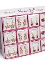 Great Pretenders Clip On Earrings, Assorted, PDQ Display, 24 Pcs