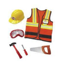 CREATIVE EDUCATION Construction Worker Set Includes 7 Accessories, Size 5-6