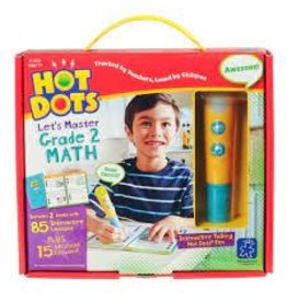 LEARNING RESOURCES HOT DOTS JR LET'S MASTER GRADE 2 MATH SET WITH HOT DOTS PEN