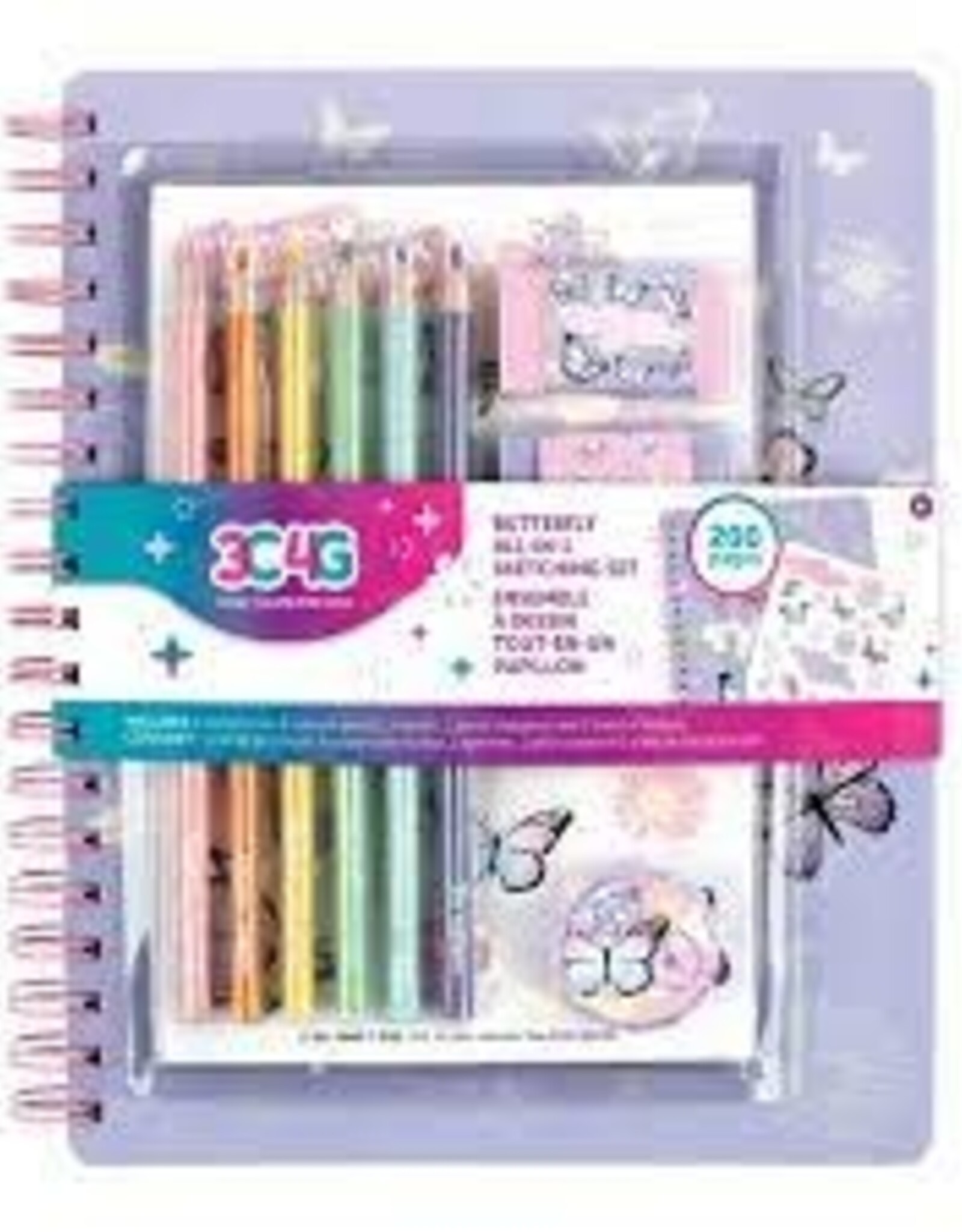 Make It Real 3C4G Butterfly All-In-1 Sketching Set