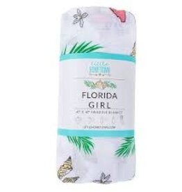 Little Hometown Florida Swaddle Blanket (Floral)