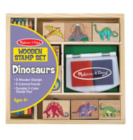 MELISSA & DOUG Wooden STAMP SET-DINO