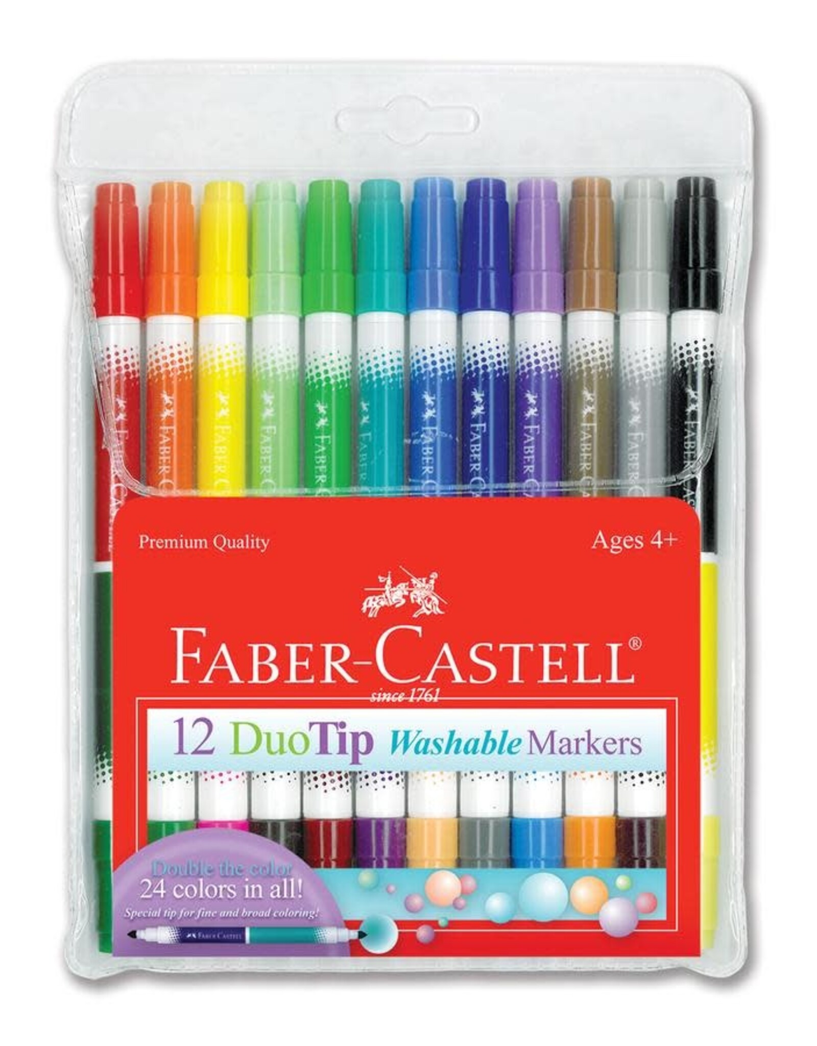 Faber Castell 12ct DuoTip Washable Markers