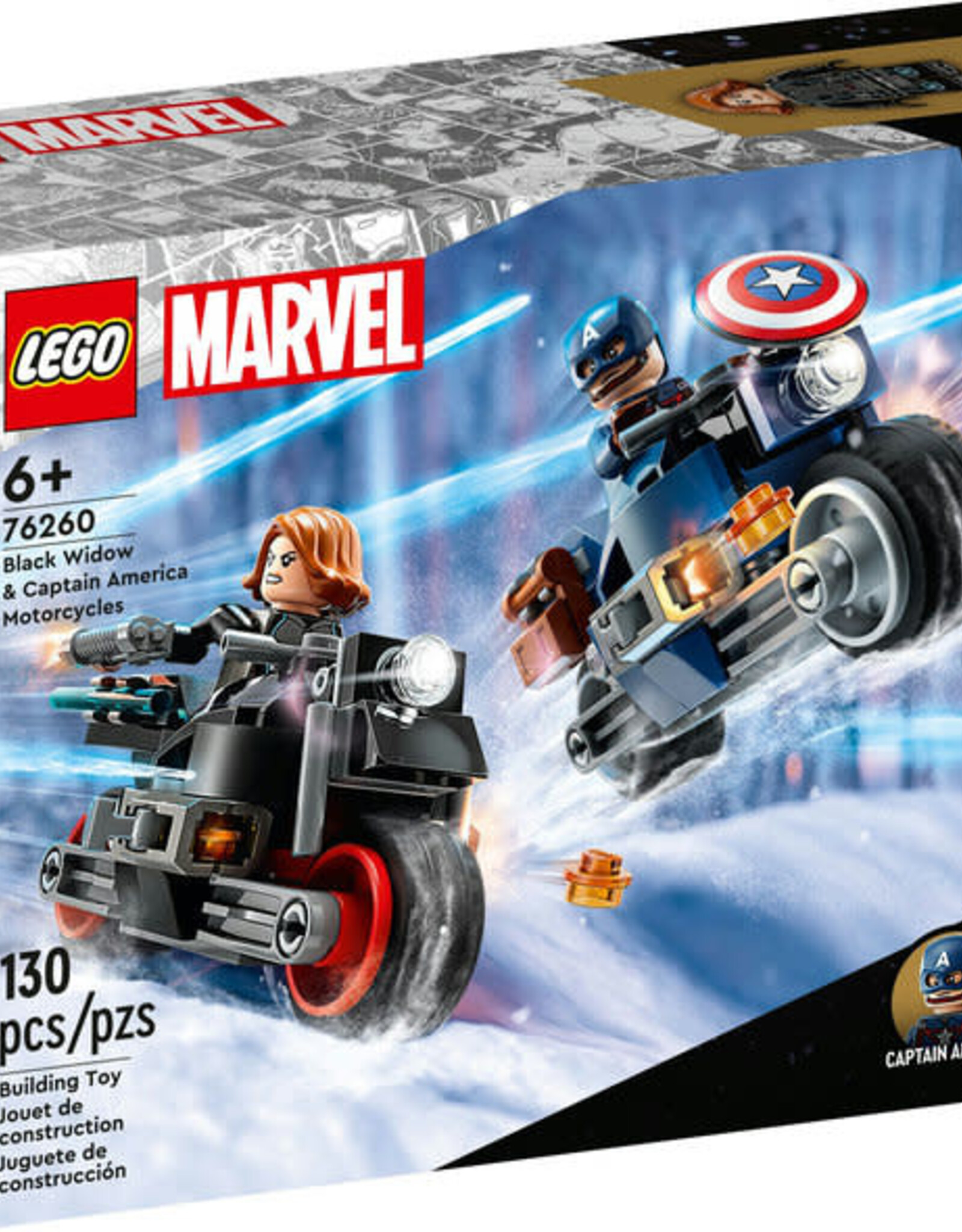 Lego Black Widow & Captain America  Motorcycles