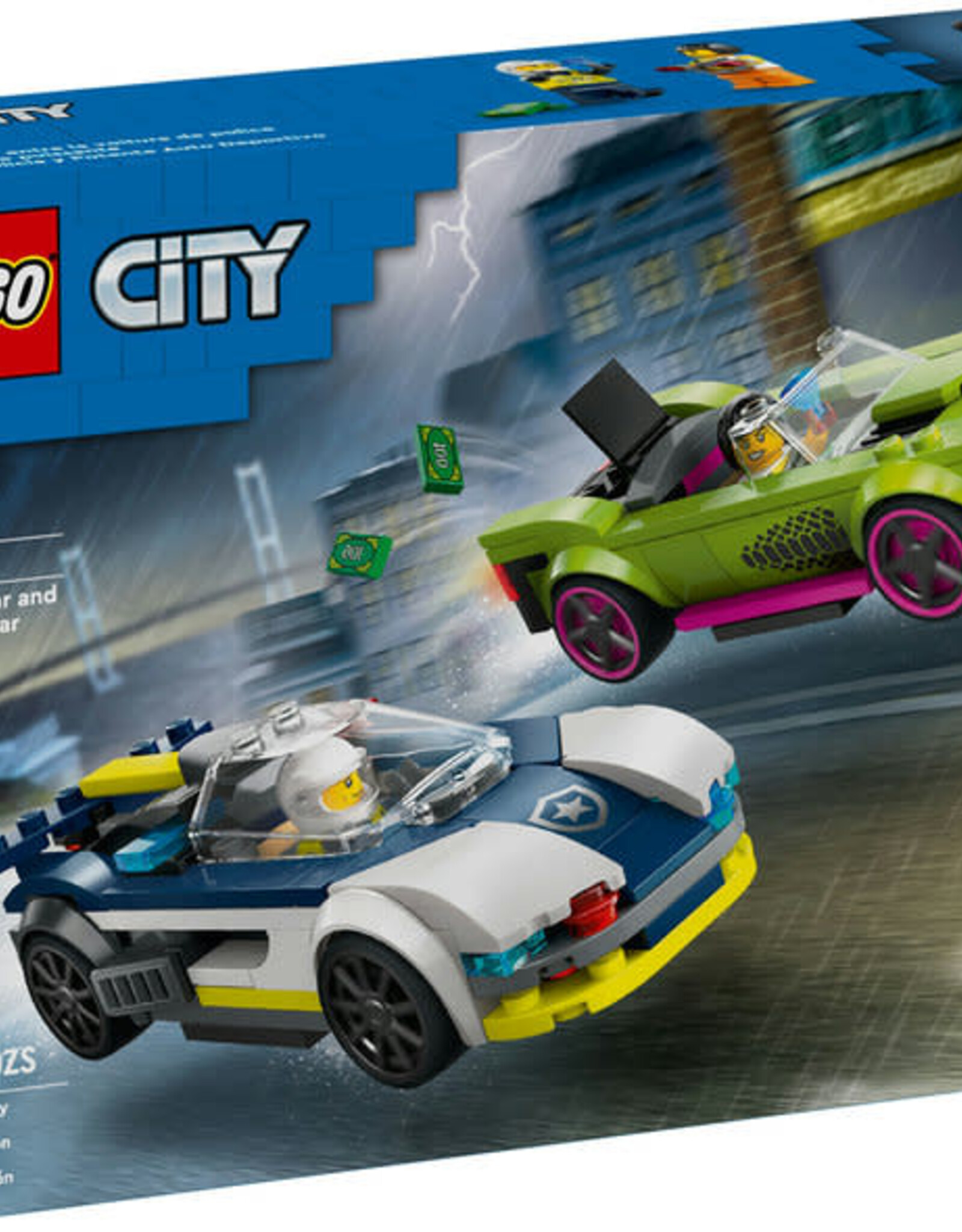 Lego Police Car and Muscle Car Chase