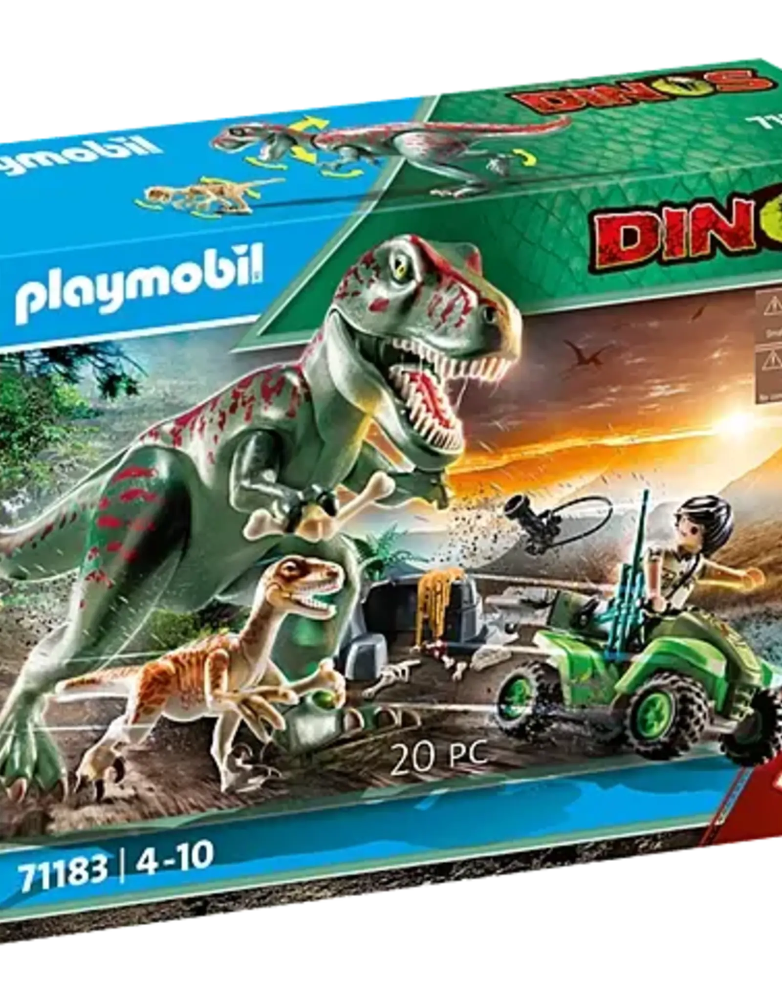 PLAYMOBIL U.S.A. Explorer Quad with T-Rex Dino Rise