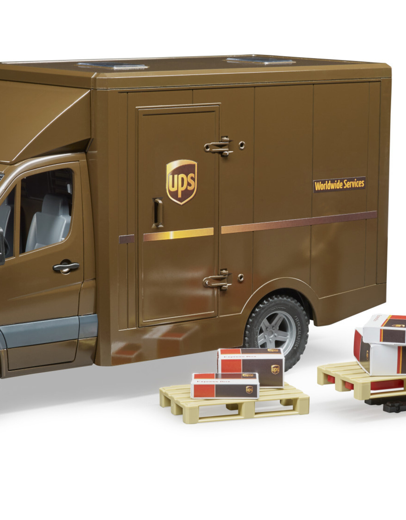 BRUDER TOYS AMERICA INC MB Sprinter UPS Truck with Manually Operated Pallet Jack