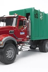 BRUDER TOYS AMERICA INC MACK Granite Garbage truck (ruby red-green)