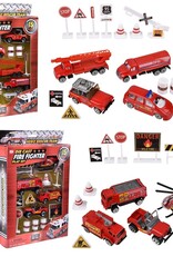 TOY NETWORK 15PC DIE-CAST FIRE FIGHTER PLAY SET