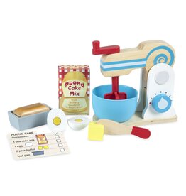 MELISSA & DOUG Wooden Make-a-Cake Mixer Set