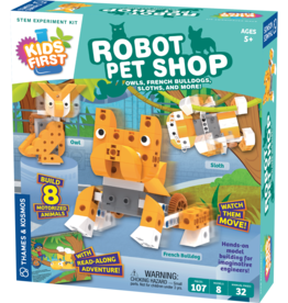 THAMES & KOSMOS Kids First Robot Pet Shop: Owls, Hedgehogs, Sloths, and More!