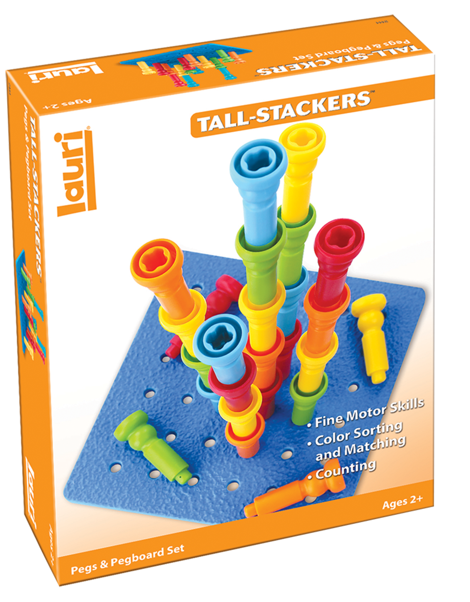 Playmonster Tall-Stacker Pegs & Pegboard Set
