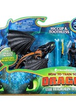 Gund/Spinmaster DREAMWORKS DRAGONS, DRAGON WITH ARMORED VIKING FIGURE