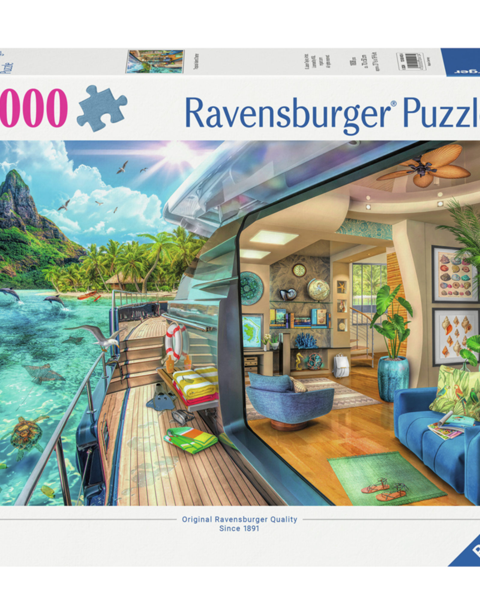 Ravensburger Tropical Island Charter 1000 pc Puzzle